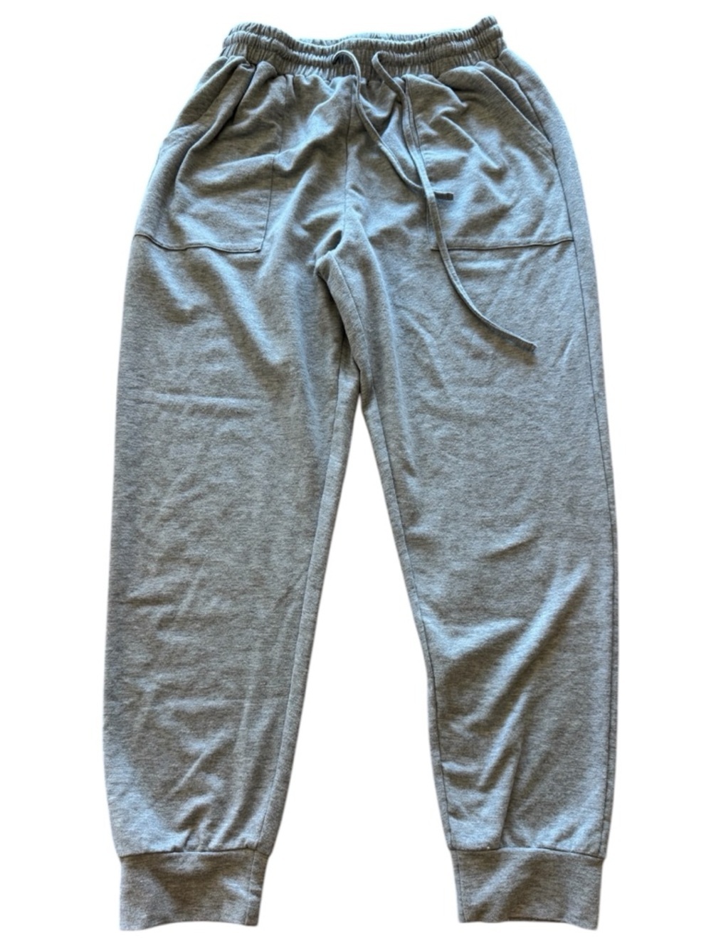 Grey Drawstring Jogger Sweatpants L